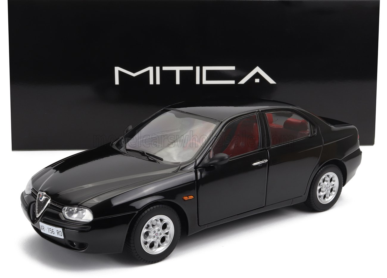 ALFA ROMEO 156 2.5 V6 24V 1997 RED INTERIOR BLACK 601 NERO 1