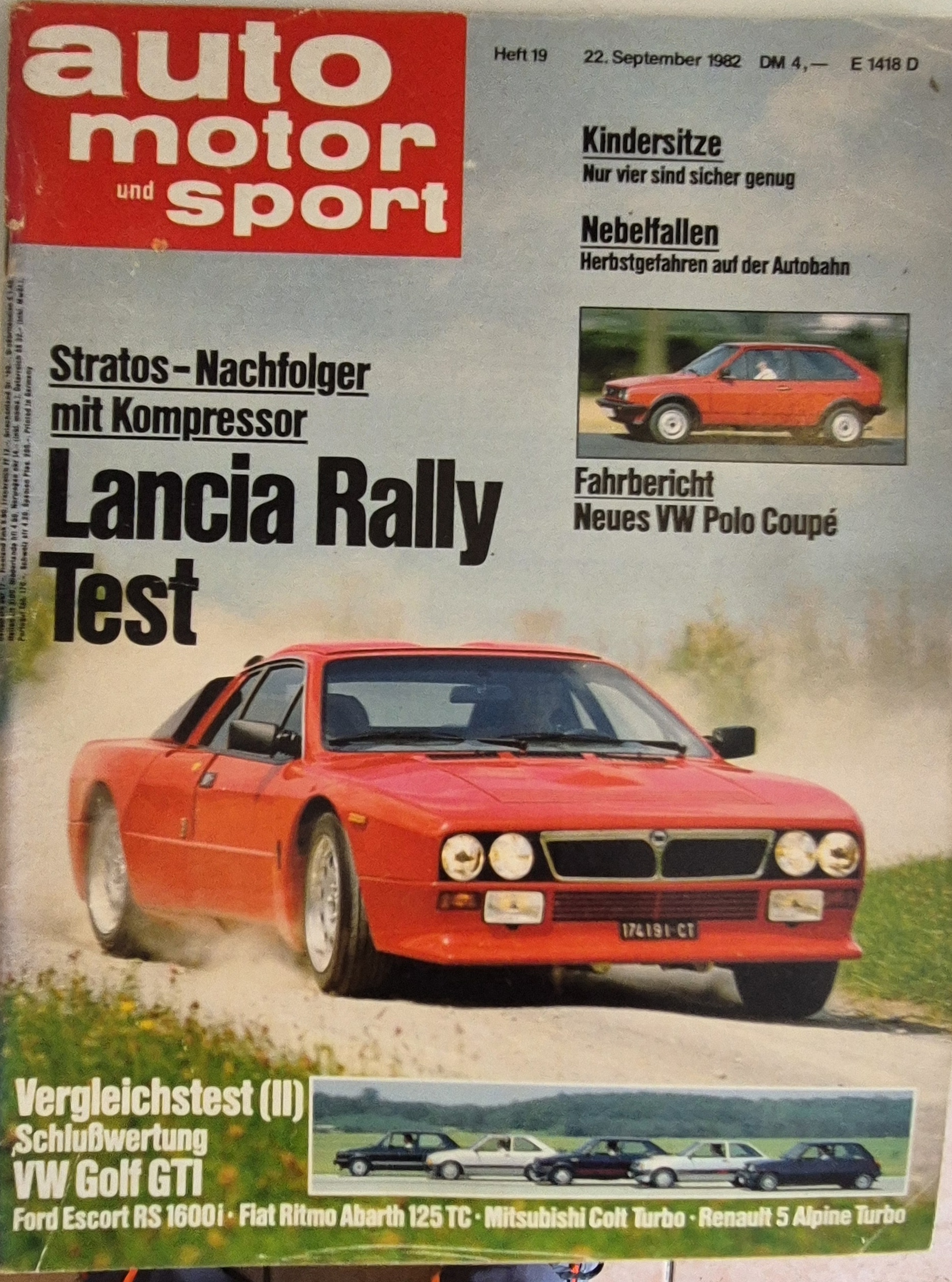 Auto Motor und Sport Heft 22. September 1982