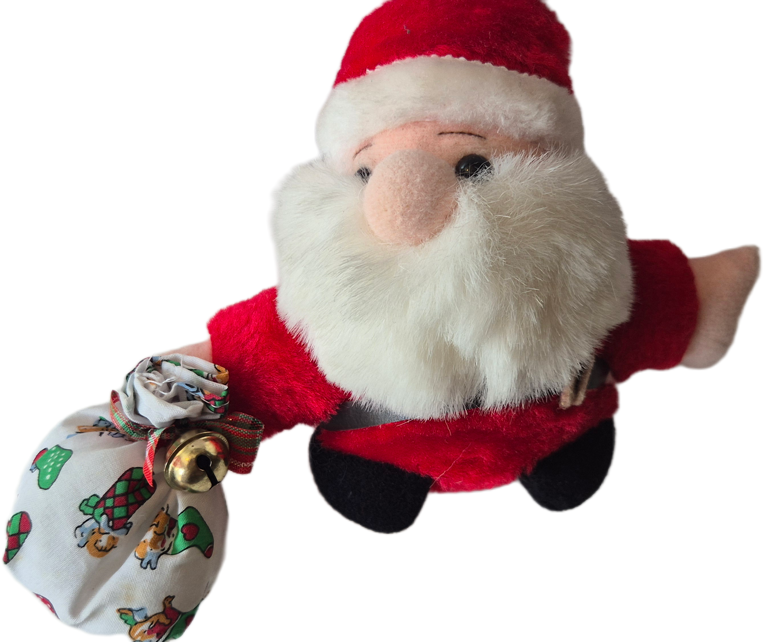 Santa Claus Plüsch*Vintage* *MitSack*