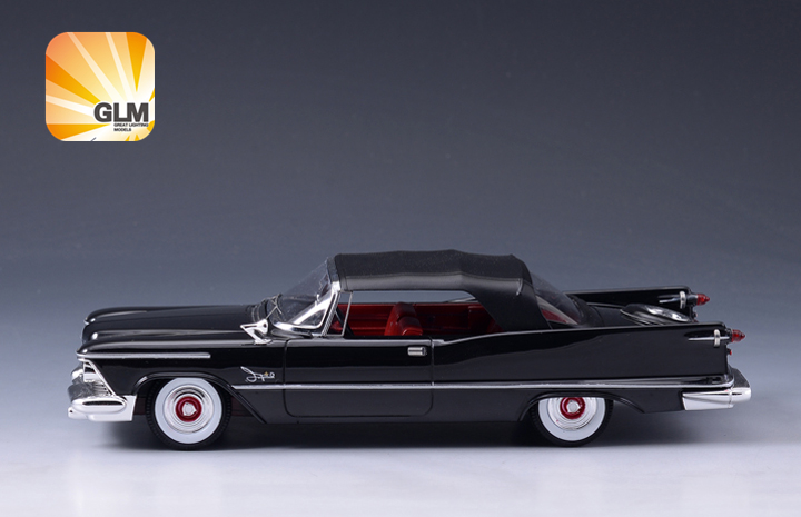 Imperial Crown Convertible 1958 Black  131402 1:43 GLM