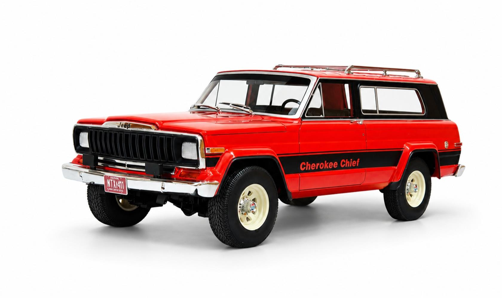 Jeep Cherokee Chief (SJ) red 80-83 1:18 Cult Scale