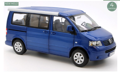 VW California 2003 Ravenna Blue metallic 1:18 Norev
