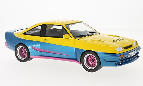 Opel Manta B Mattig, gelb/blau, 1991 1:18 MCG