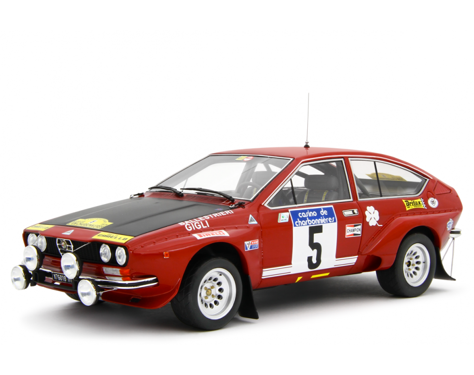 Alfa Romeo Alfetta Gr.2 Autodelta Rally Lyon Charbonnieres 1975 Ballestrieri - Gigli #5 LM199C  1:18 Laudoracing Model