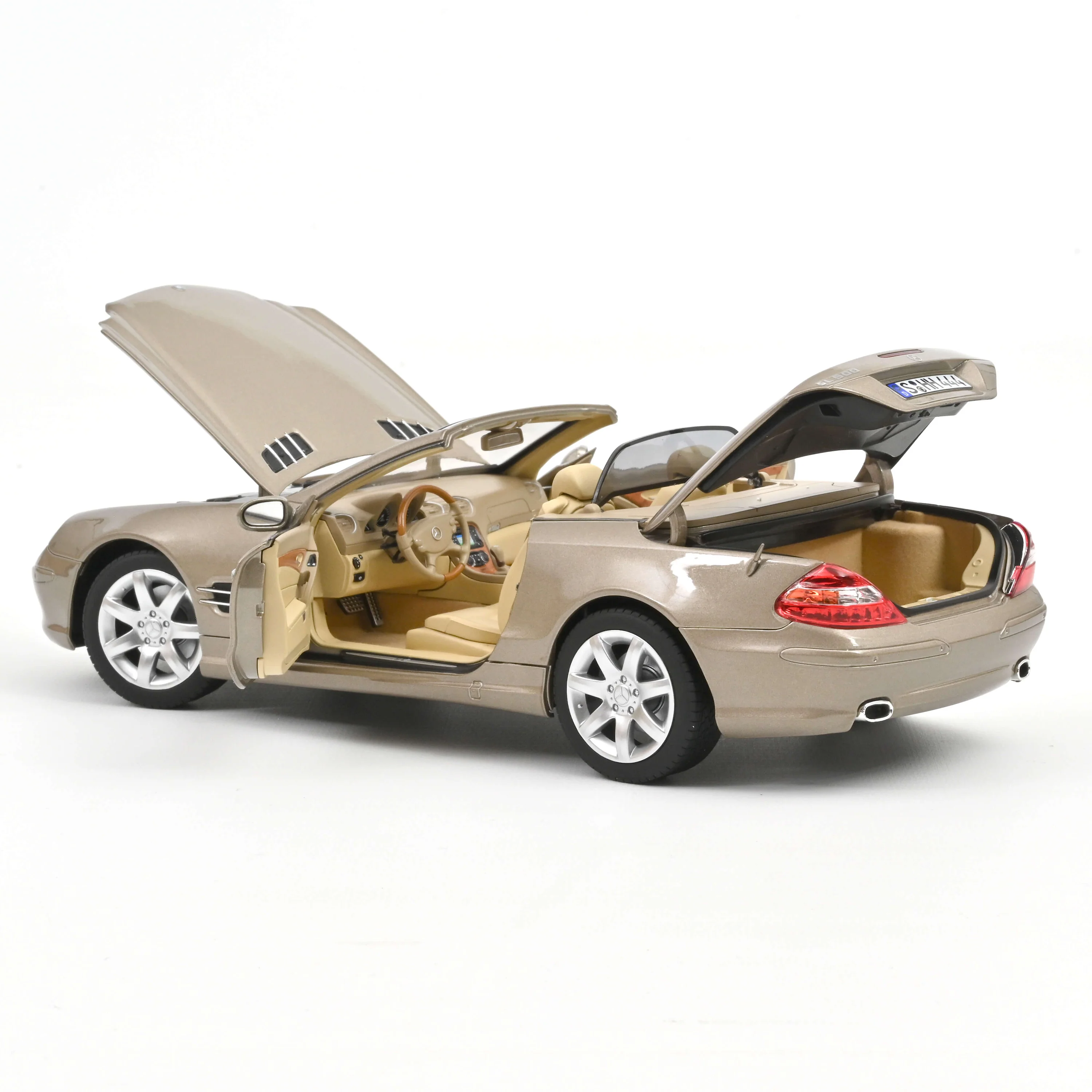 Mercedes Benz SL 500 2003 Travertine Beige 1:18 Norev