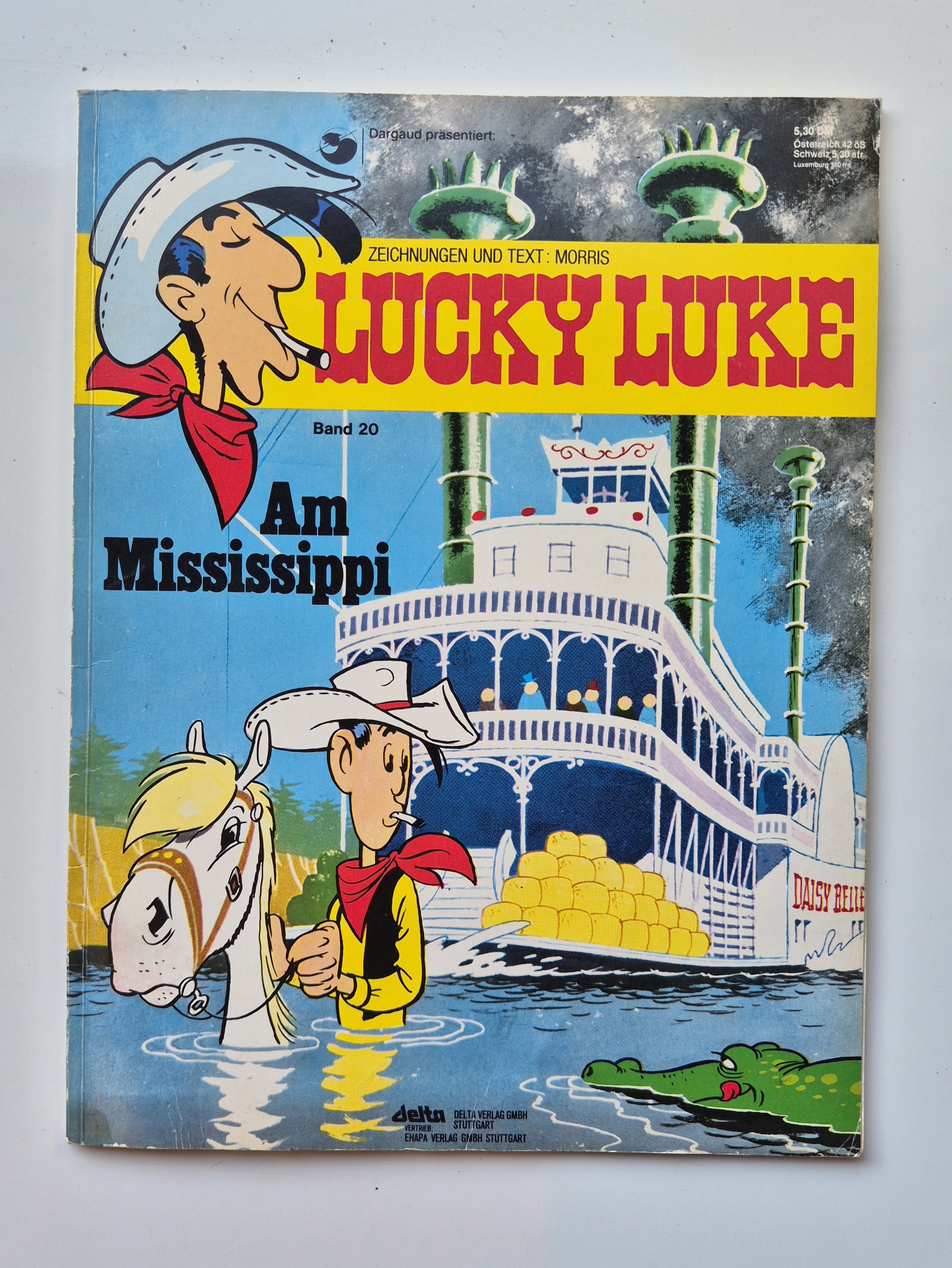 Lucky Luke Band 20 Am Mississippi ORIGINALDRUCK*Vintage* 
