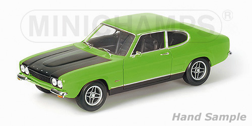 Ford Capri RS 1970 grün/schwarz 1:18 Minichamps