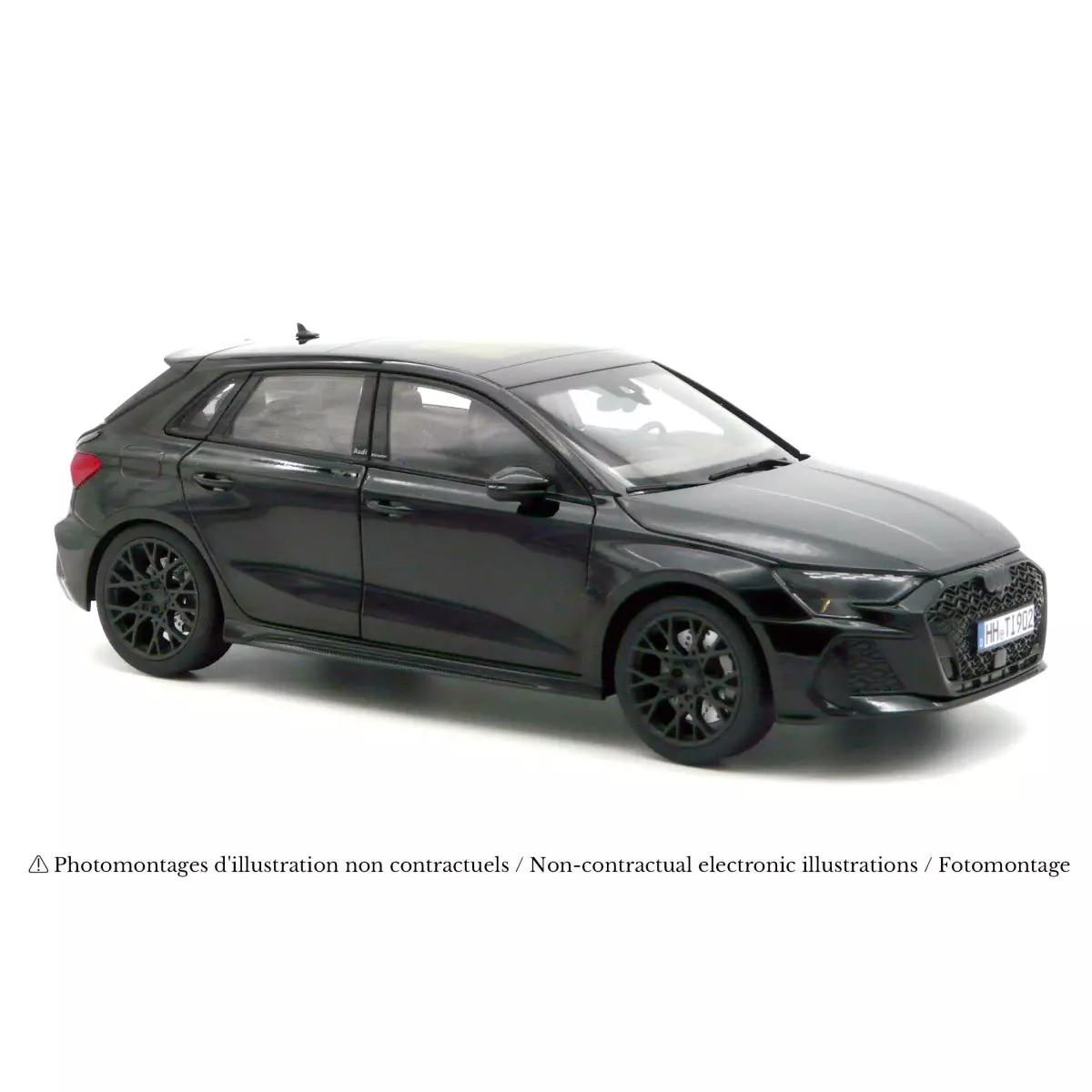 Audi RS 3 2025 Mythosschwarz 1:18 Norev