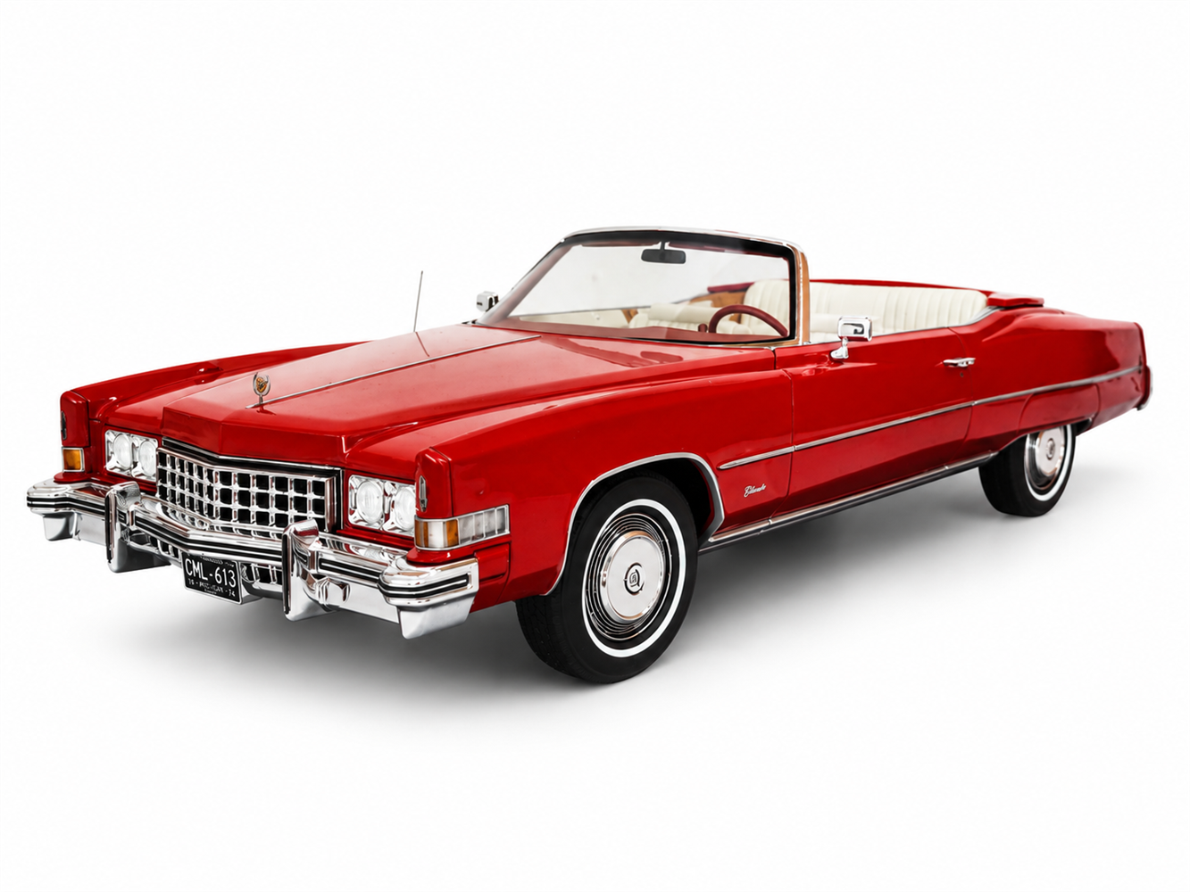 Cadillac Eldorado Convertible red 1973  1:18 Cult Scale Models