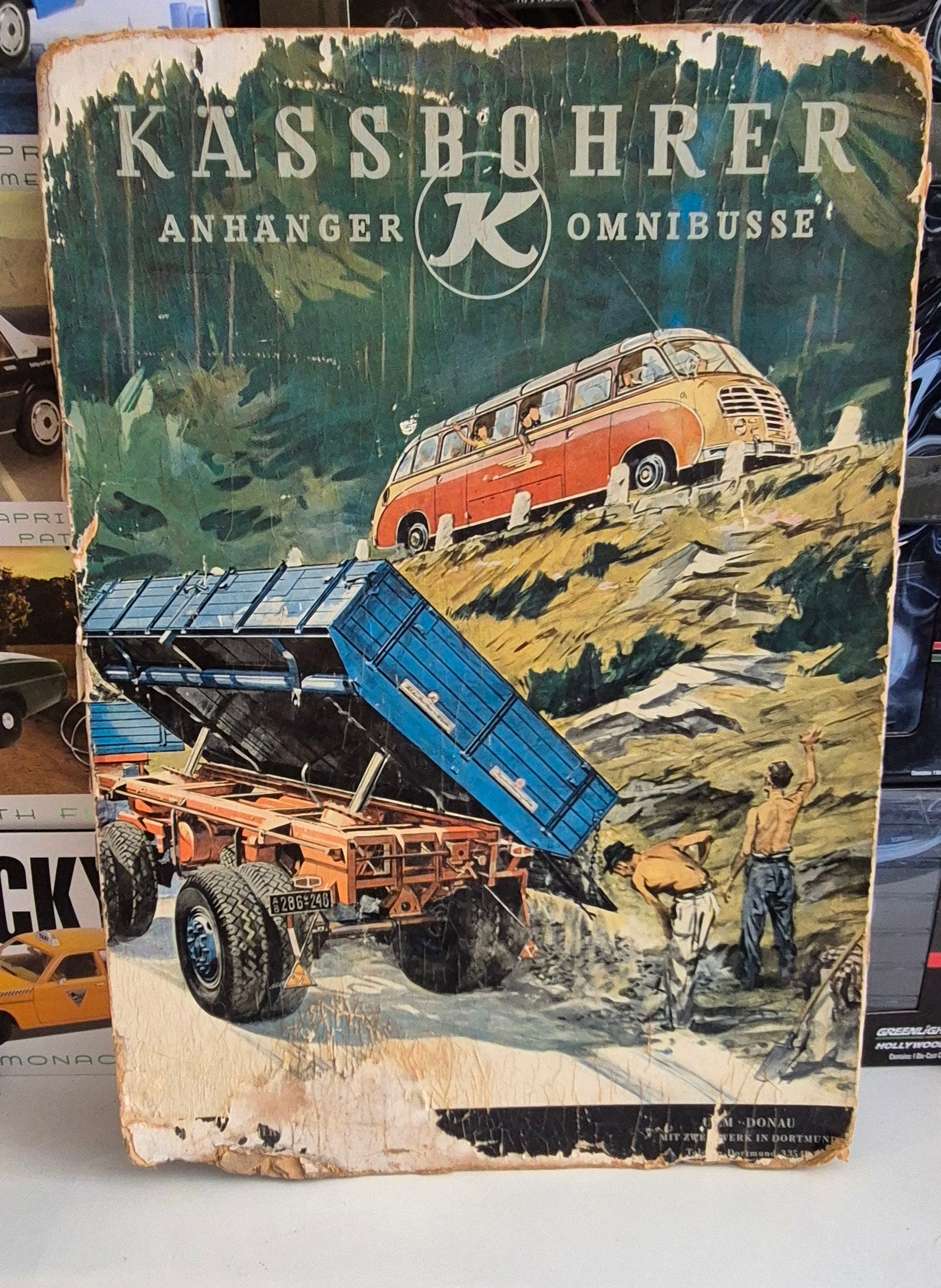 Kässbohrer Original Werbeschild 1953