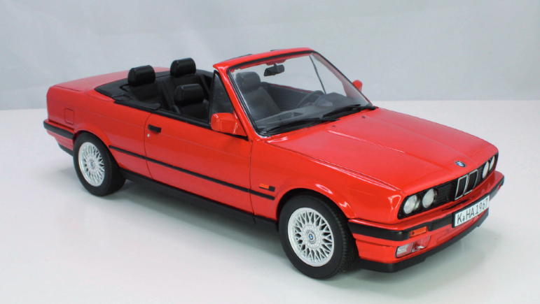 BMW 318i Cabriolet 1991  Red 1:18 Norev
