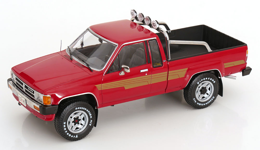 Toyota Truck Xtra Cab 4x4 (Hilux) (1985) -red 1:18 KK Scale