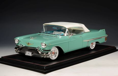 Cadillac Series 62 Convertible (Closed) 1957 Thebes green met. STM1957304 1:18 GLM Stamp Models 