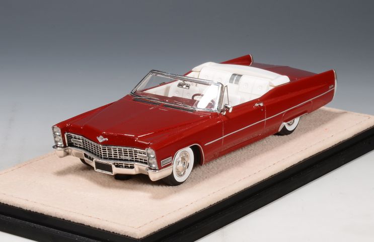 Cadillac de Ville Convertible  Flamenco Red 1967 STM67705  1:43  GLM Stamp Models
