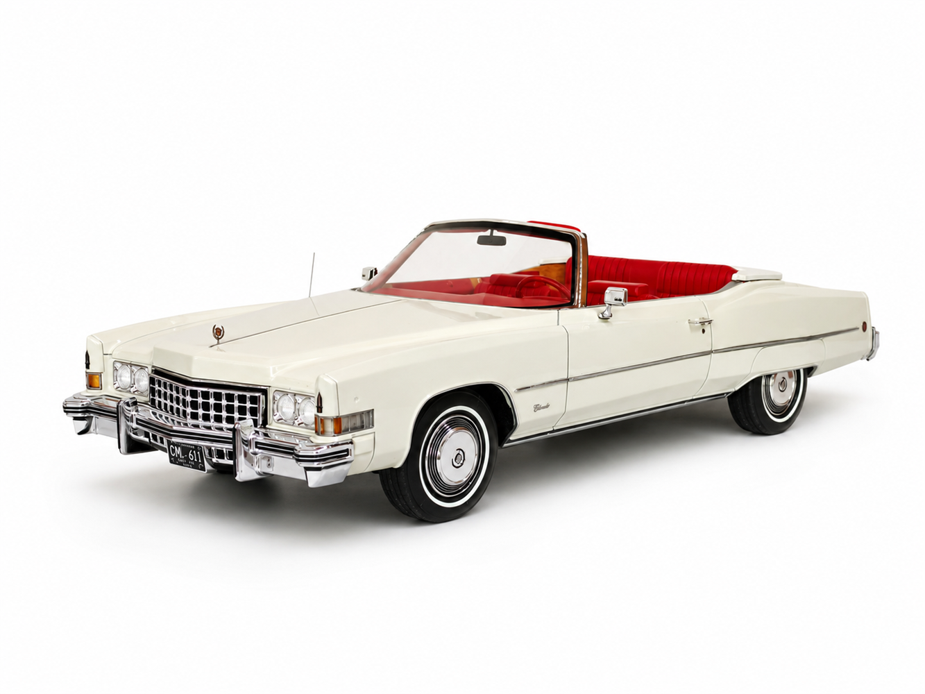 Cadillac Eldorado Convertible White 1973  1:18 Cult Scale Models