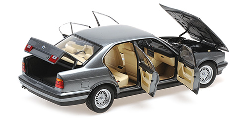 BMW 535i E34 1988 grau met. 1:18 Minichamps