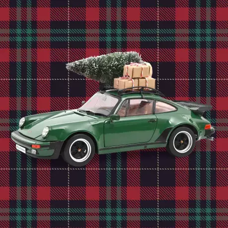 Porsche 911 Turbo 3.3 1980 Grün Weihnachten 1:18 Norev