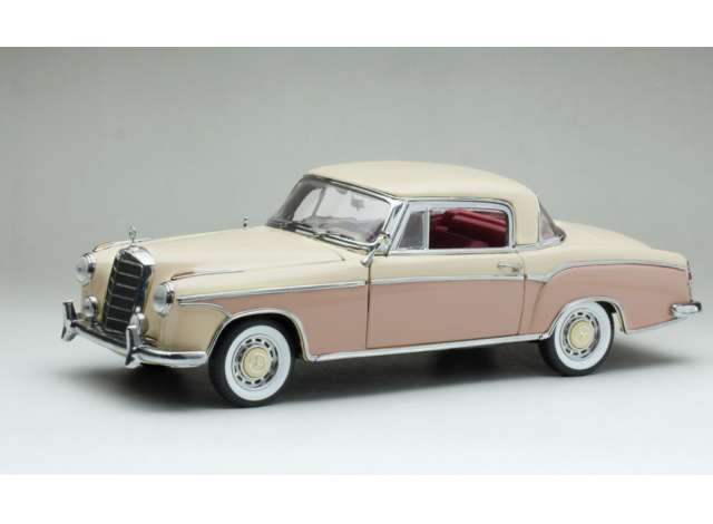 Mercedes Benz 220SE 1958 Hardtop Coupe Creme/Rose 1:18 Sunstar 