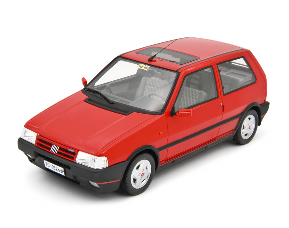 Fiat Uno Turbo i.e. 1.4 1990 rosso LM200E 1:18 Laudoracing Model