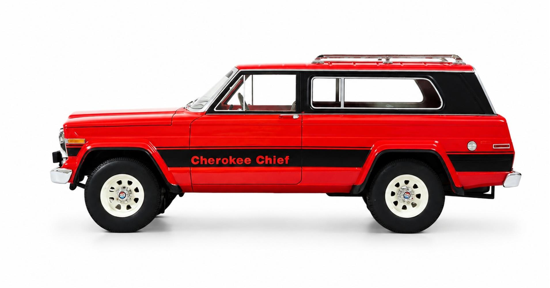 Jeep Cherokee Chief (SJ) red 80-83 1:18 Cult Scale