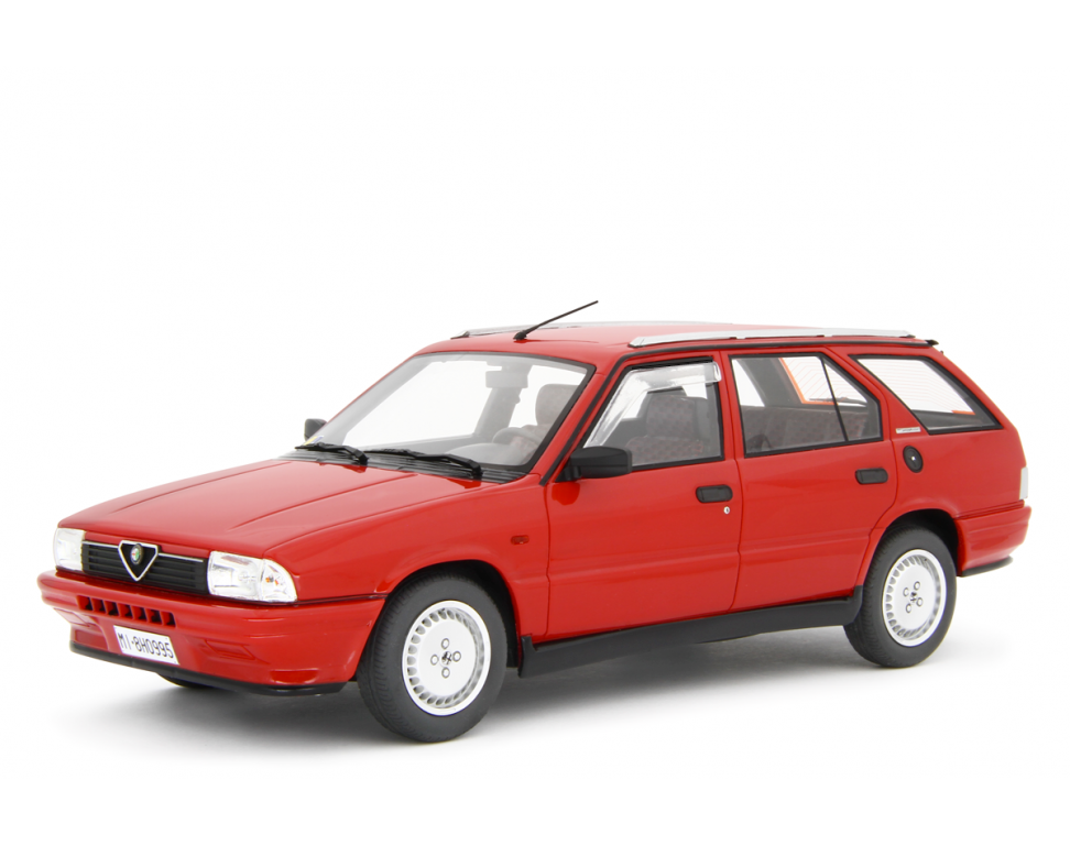 ALFA 33 1.7 SPORT WAGON Q.V. 1988 Rosso Alfa LM177A 1:18 Laudoracing Model 