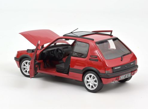Peugeot 205 GTi 1.9 PTS Rims (1991)  red 1:18 Norev