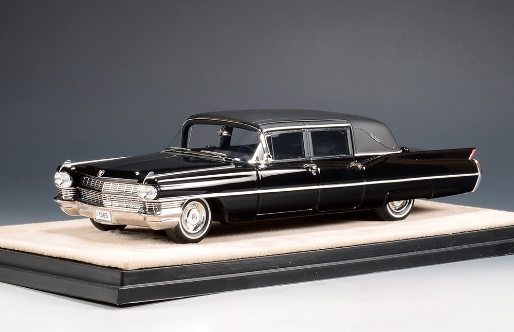 Cadillac Fleetwood Formal Limousine landau top Black 1955 STM65102 1:43 GLM Stamp Models