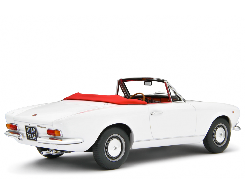 FIAT 124 SPORT SPIDER AS (1438 CC.) 1968 weiß LM172E 1:18 1:18 Laudoracing Model