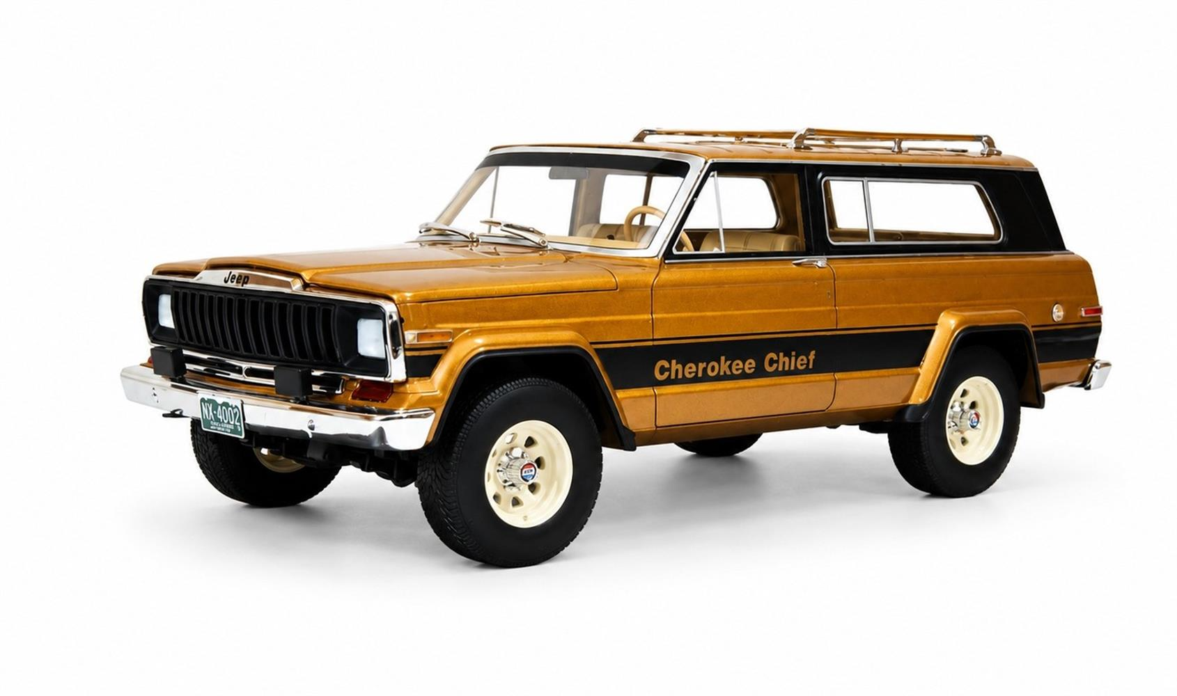 Jeep Cherokee Chief (SJ) brown met. 80-83 1:18 Cult Scale