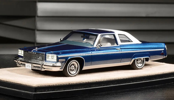 Buick Electra 225 Limited Coupe Continental Blue 1976 STM763002 1:43 Stamp Models GLM