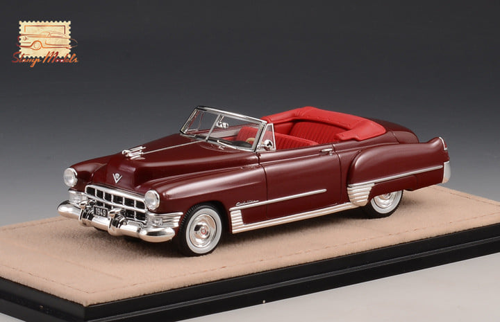 Cadillac Series 62 Convertible Open Top Maroon. STM49303  1:43 Stamp Models GLM