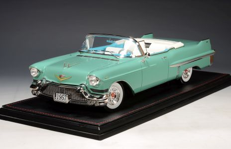 Cadillac Series 62 Convertible (Open) 1957 Thebes green met. STM1957303 1:18 GLM Stamp Models 