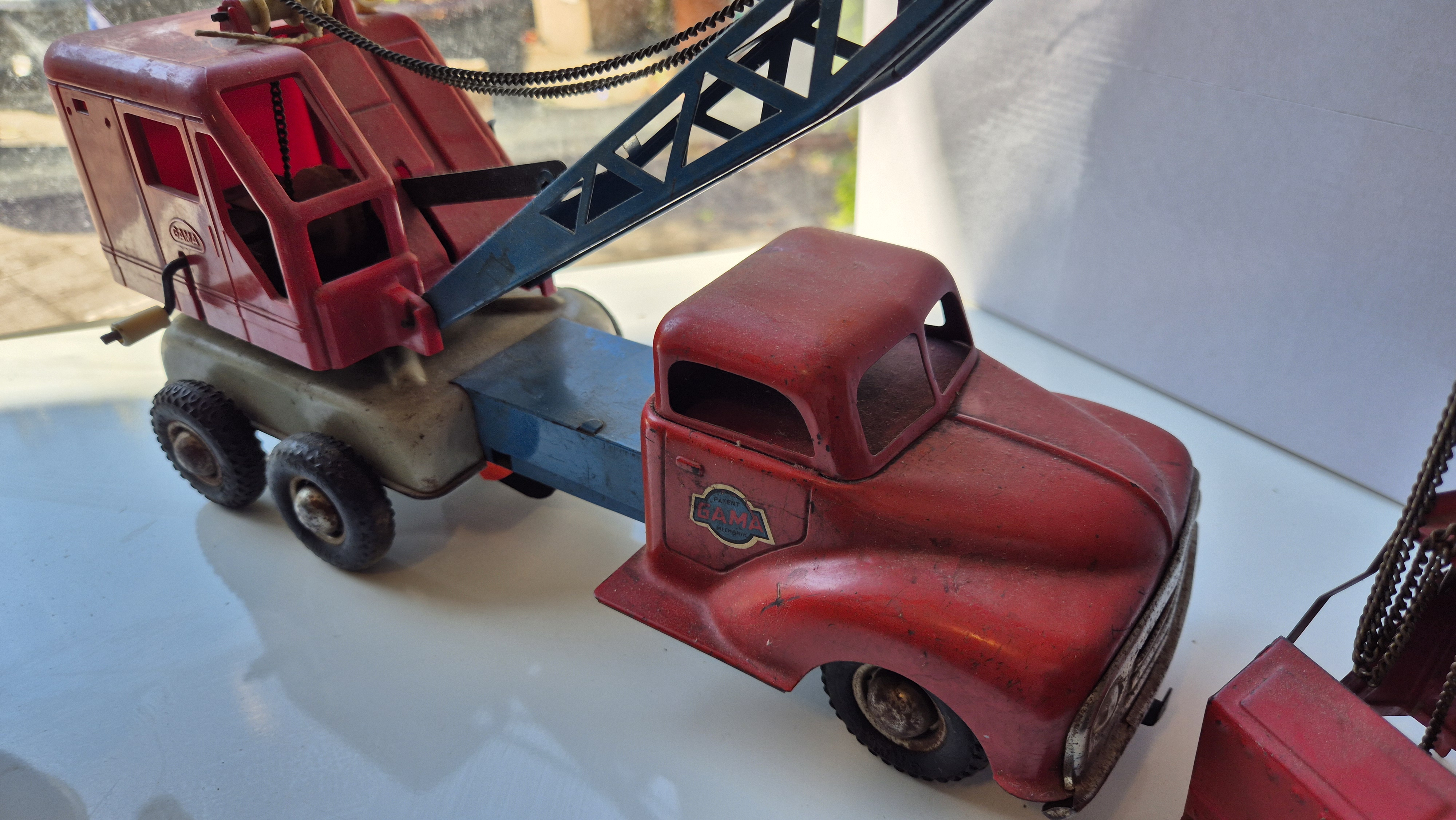 GAMA Faun Kranwagen 280 Blechspielzeug 