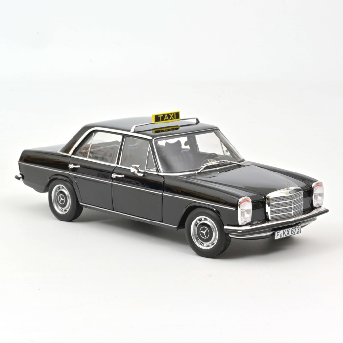 Mercedes Benz 200 Strich 8 Taxi 1968 schwarz 1:18 Norev
