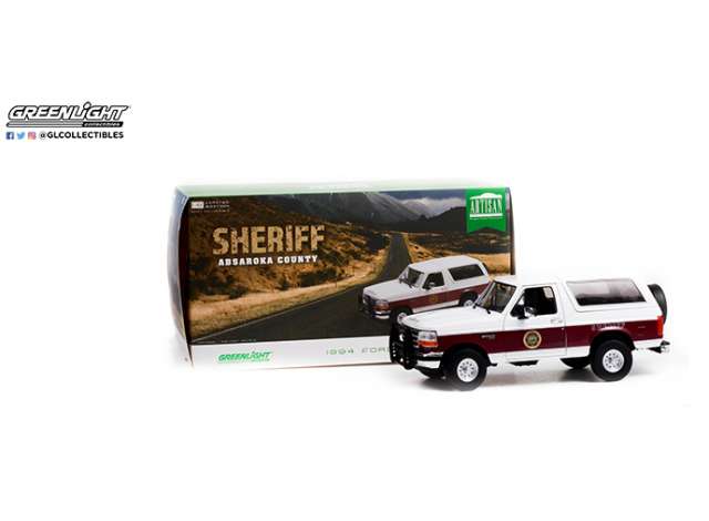 Ford Bronco XLT Absaroka County Sheriff's Department 1994 GL19103 1:18 Greenlight