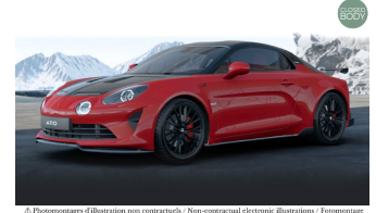 Alpine A110 R Turini 2025 Seismic Red 1:18 Norev