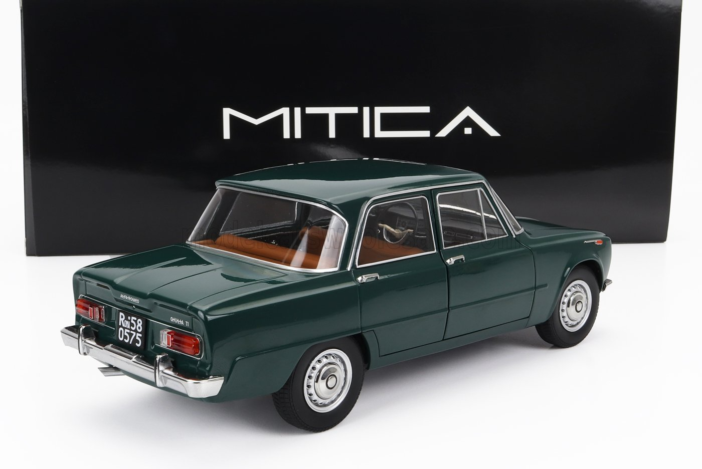 ALFA ROMEO GIULIA 1.6 Ti 1962 VERDE MUSCHIO  Green 1:18 Mitica 