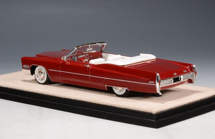 Cadillac de Ville Convertible  Flamenco Red 1967 STM67705  1:43  GLM Stamp Models