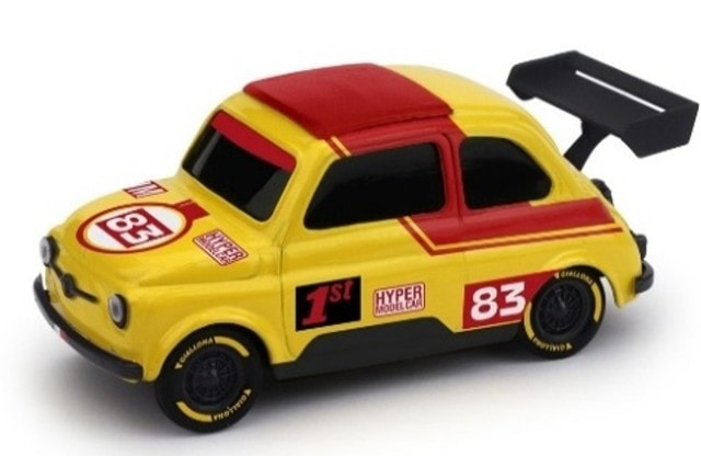 Fiat 500 Brums Livery Hyper Modelcar #83 2025 24H Le Mans Wheels Yellow Red  1:43 Brumm  