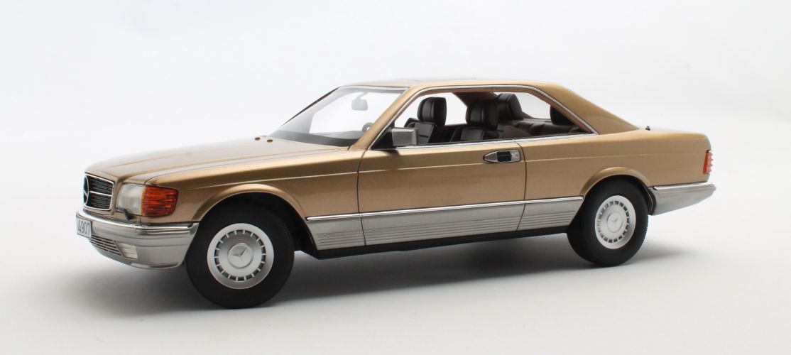 Mercedes-Benz 380SEC C126 gold met.1982  1:18 Cult Scale Models