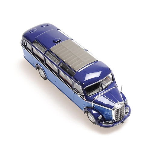 MERCEDES-BENZ O 3500 BUS – 1950 – LIGHT BLUE / DARK BLUE 1:43 Minichamps