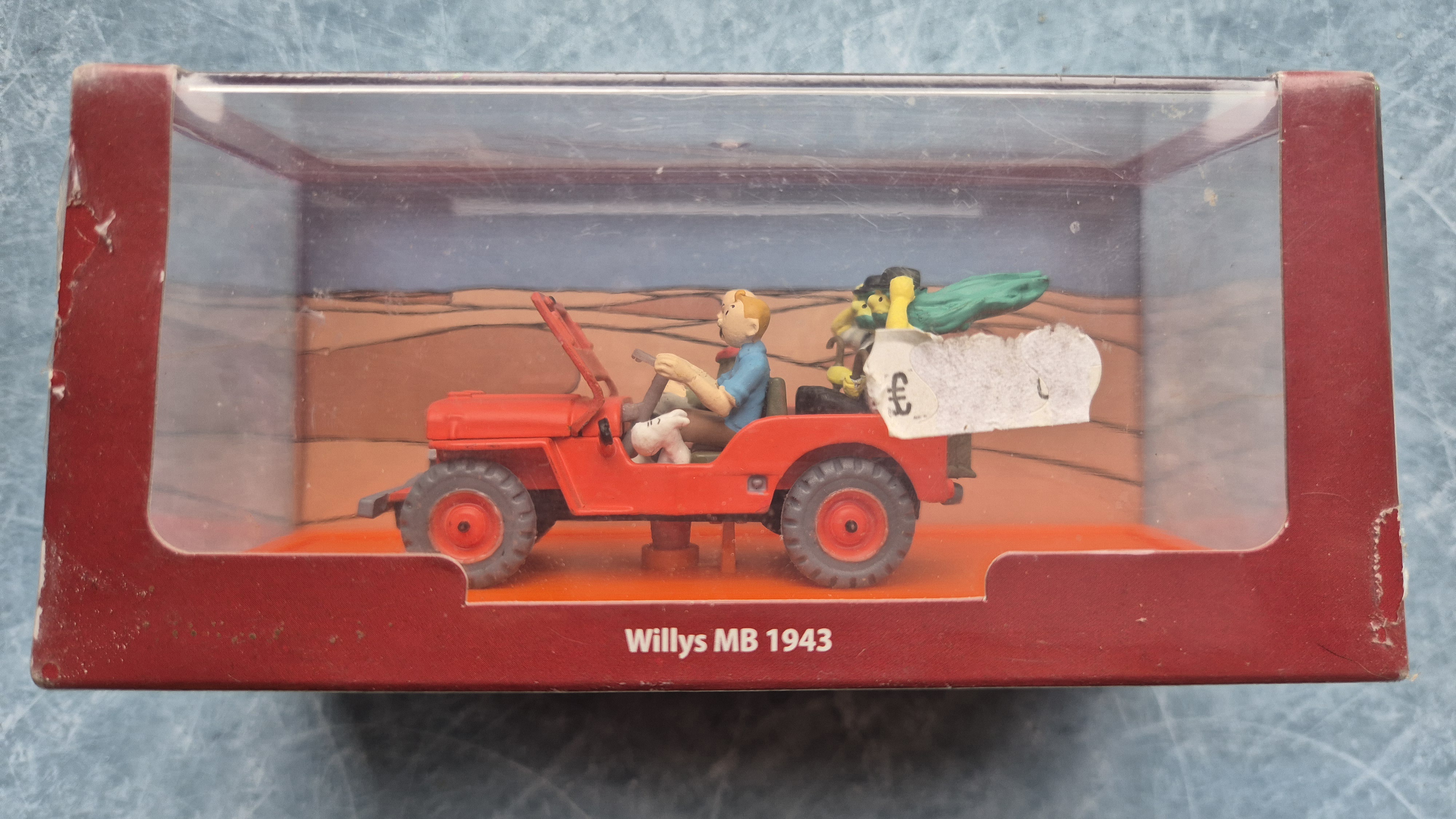 Willys Jeep Tin TIn Au Pays de lor Noir 1:43 Atlas