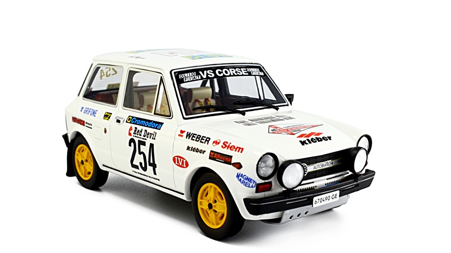 Autobianchi A112 Abarth Rally Rally Valli Piacentine 1978 #254 LM091A 1:18 Laudoracing Model