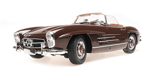MERCEDES BENZ 300 SL ROADSTER (W198) 1957 DARK RED - L.E. 307 pcs. 1:18 Minichamps 