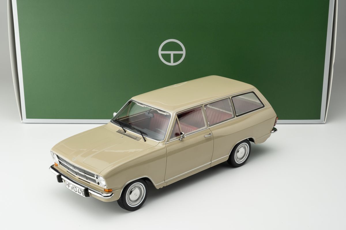 Opel Kadett B Caravan (1972) sierra beige / red interior 1:18 Touring Modelcars Opel Kadett B Caravan (1972) sierra beige / red interior 1:18 Touring Modelcars