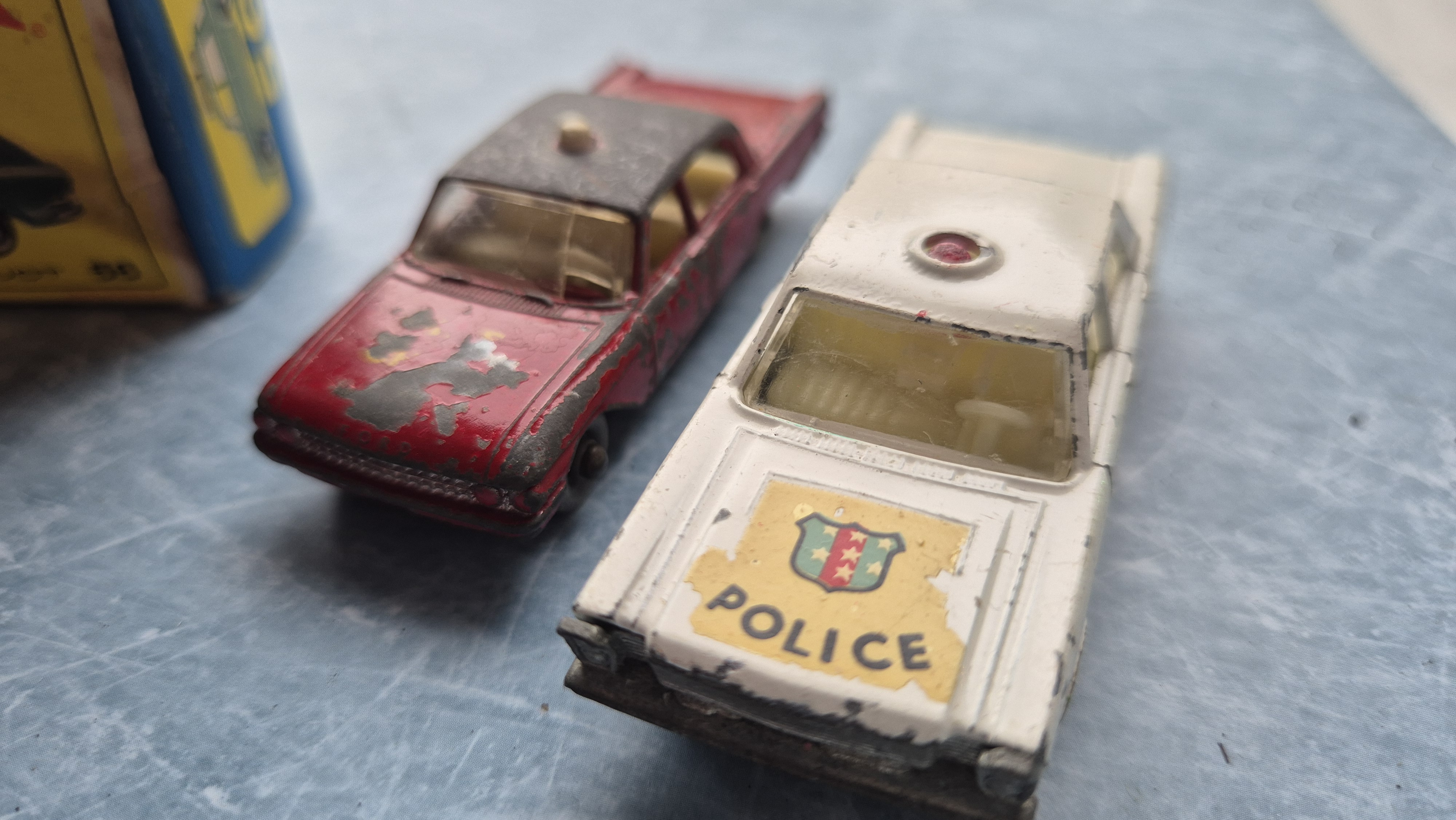 Set Ford Galaxie Opel Diplomat Fiat 1500 Ford Fairlane 1:64 Matchbox Lesney