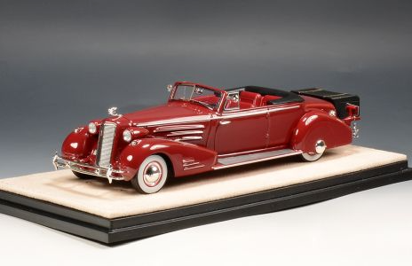 Cadillac 452D V16 Victoria Convertible Coupe Open Maroon STM34801 1:43 Stamp Models GLM 