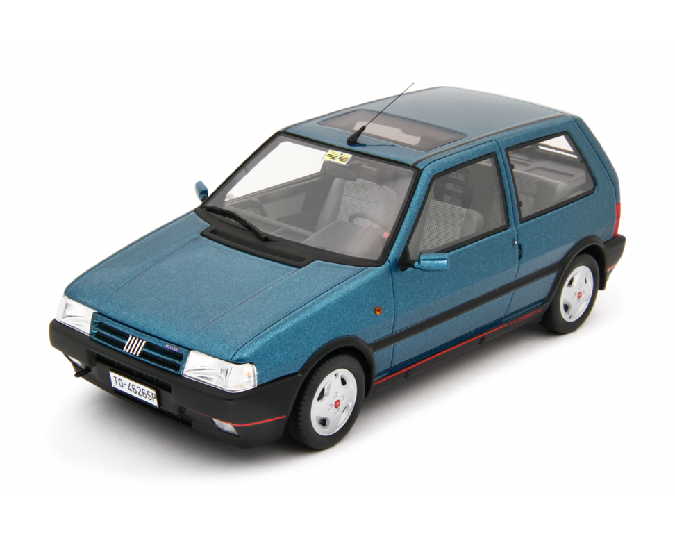 Fiat Uno Turbo i.e. 1.4 1990 Blu Delphy LM200A 1:18 Laudoracing Model