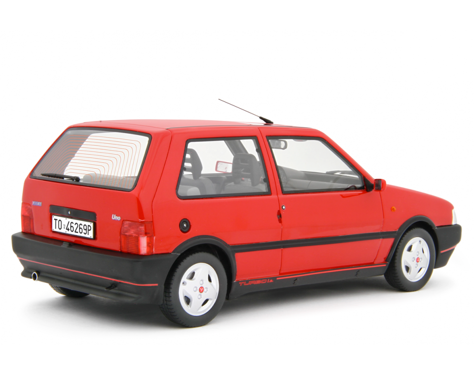 Fiat Uno Turbo i.e. 1.4 1990 rosso LM200E 1:18 Laudoracing Model