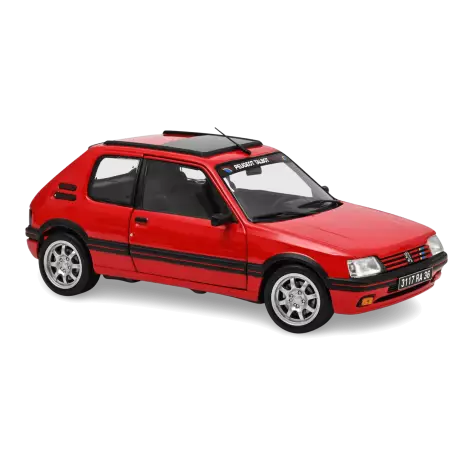  Peugeot 205 GTi 1.9 PTS Deko 1991 Vallelunga Rot 1:18 Norev 